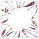image 1 of Watercolour boho chic with feathers and arrows (Picture Frame) White | L