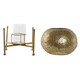 image 2 of Candleholder Home ESPRIT Golden Metal Crystal 24 x 24 x 20 cm N/A