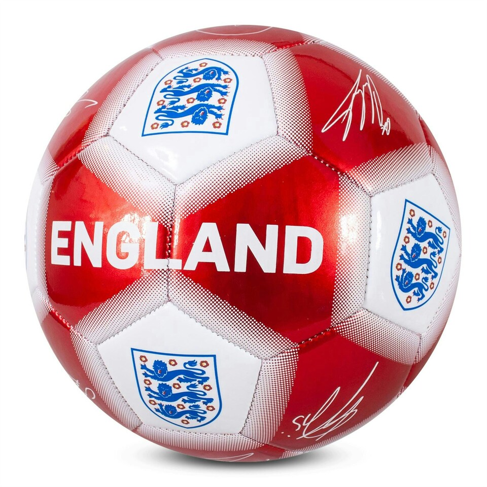 image 1 of England Red Signature Football S5 Blue