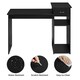 image 6 of Yaheetech Computer Desk Laptop Table w/Drawer & Shelves | Black