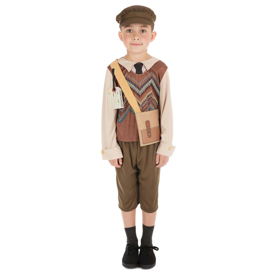 image 1 of Bristol Novelty Childrens/Boys Evacuee Schoolboy Costume - Multicoloured - S S
