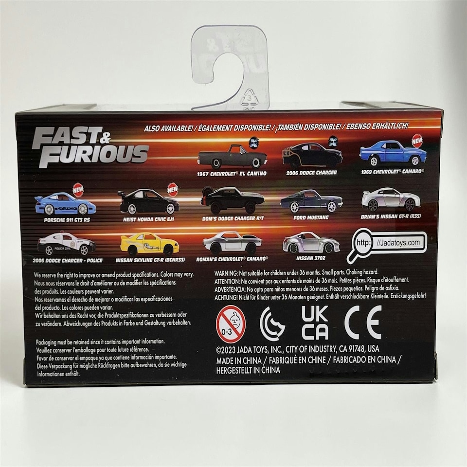 image 1 of Fast and Furious Romans Ford Mustang White 1:32 Scale Jada 99517