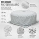 image 4 of Hot Tub Spa 6 Person Hot Tub Cover Cap Outdoor Garden Patio Furniture Safety Protector, Grey, 195x100x70Cm