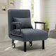 image 3 of Living and Home 3-in-1 Lounge and Sofa Bed with Pillow