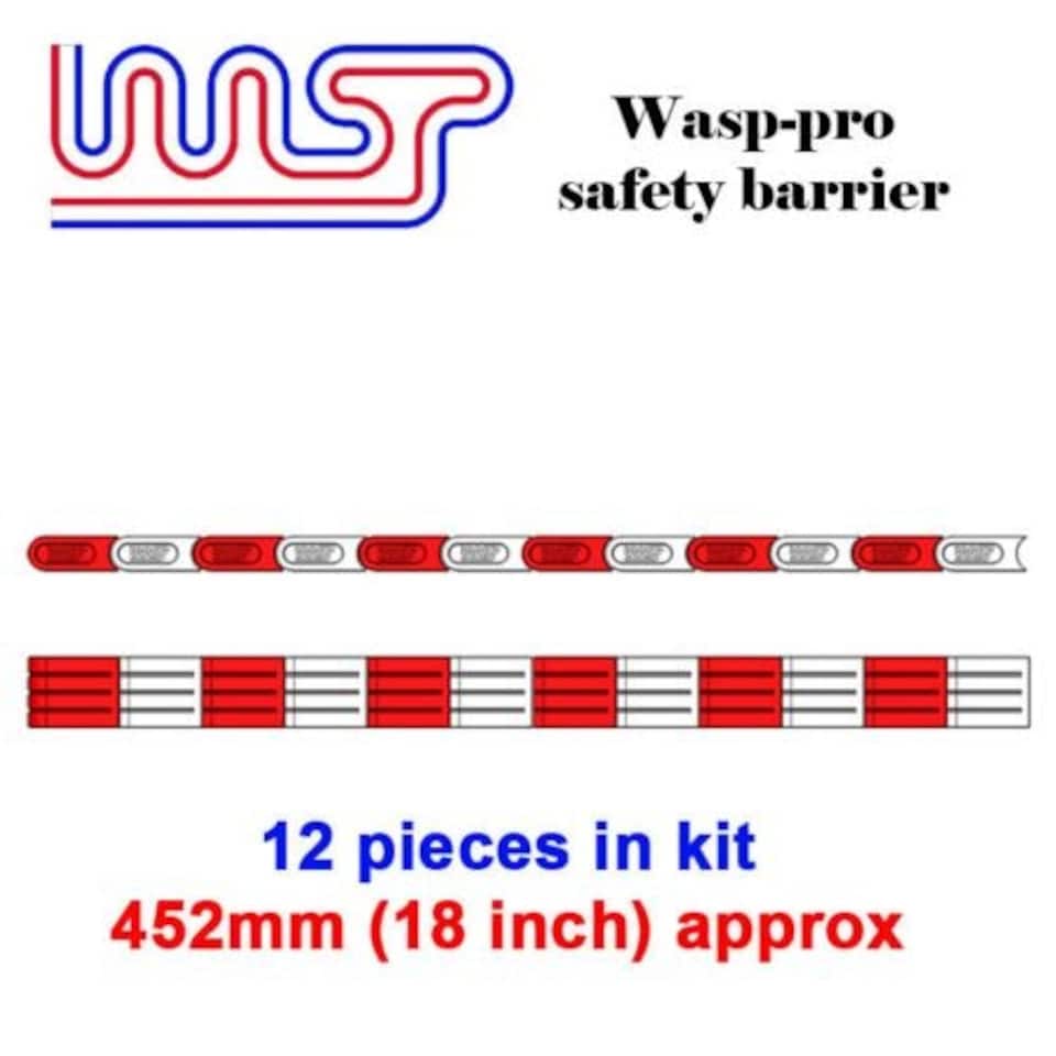 image 1 of Slot Car Track Scenery Yellow Barriers x 12 1:32 Scale NEW Wasp