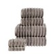 image 1 of Ribbed Pure Cotton Hand Towels Super Soft and Absorbant Grey | Hand towel
