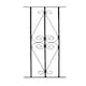 image 1 of Ascot Decking Fence Panels (Pack of 2) - Solid Steel - FIts Gap of 280 mm x 770 mm High - Electro Galvanised/Black Powder Coated Black