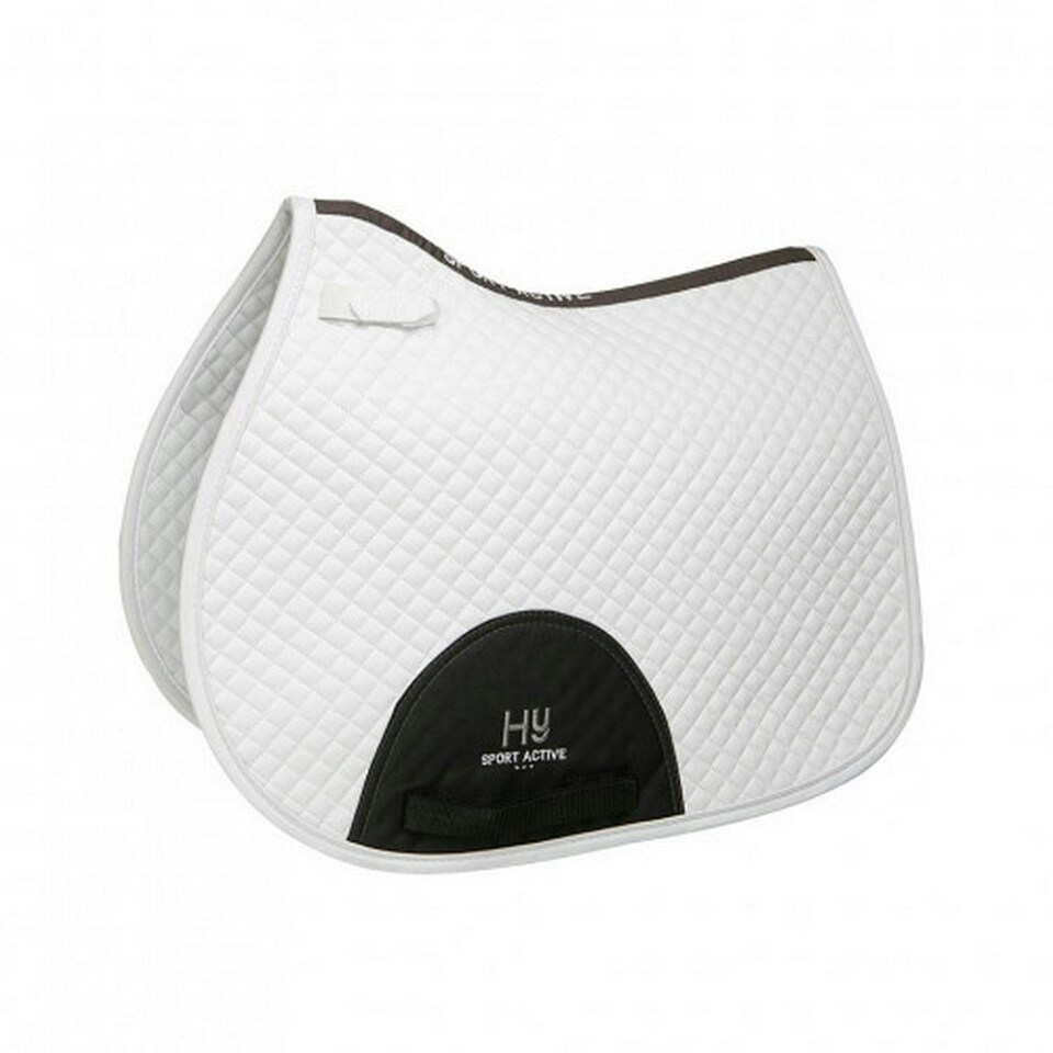Hy Sport Active Horse GP Saddlepad - White - Pony/Cob