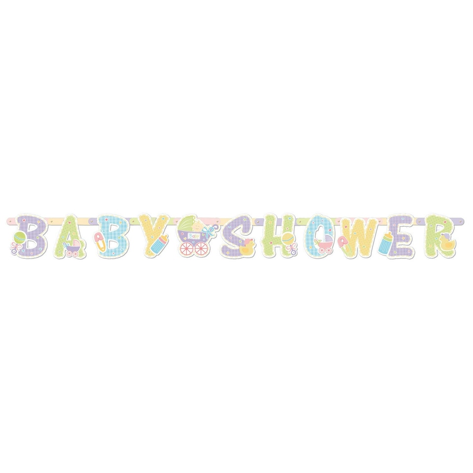 Amscan Baby´s Nursery Letter Banner - Multicoloured - One Size