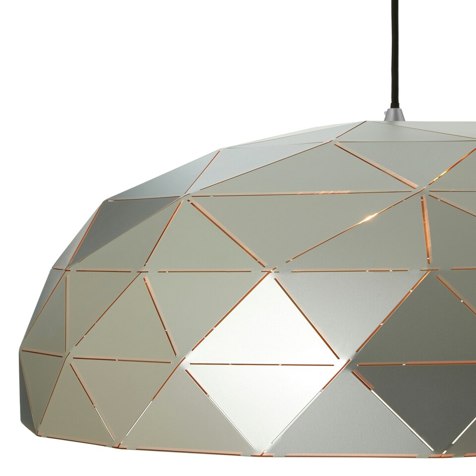 image 1 of Interiors by Premier Large Silver Dome Pendant Light
