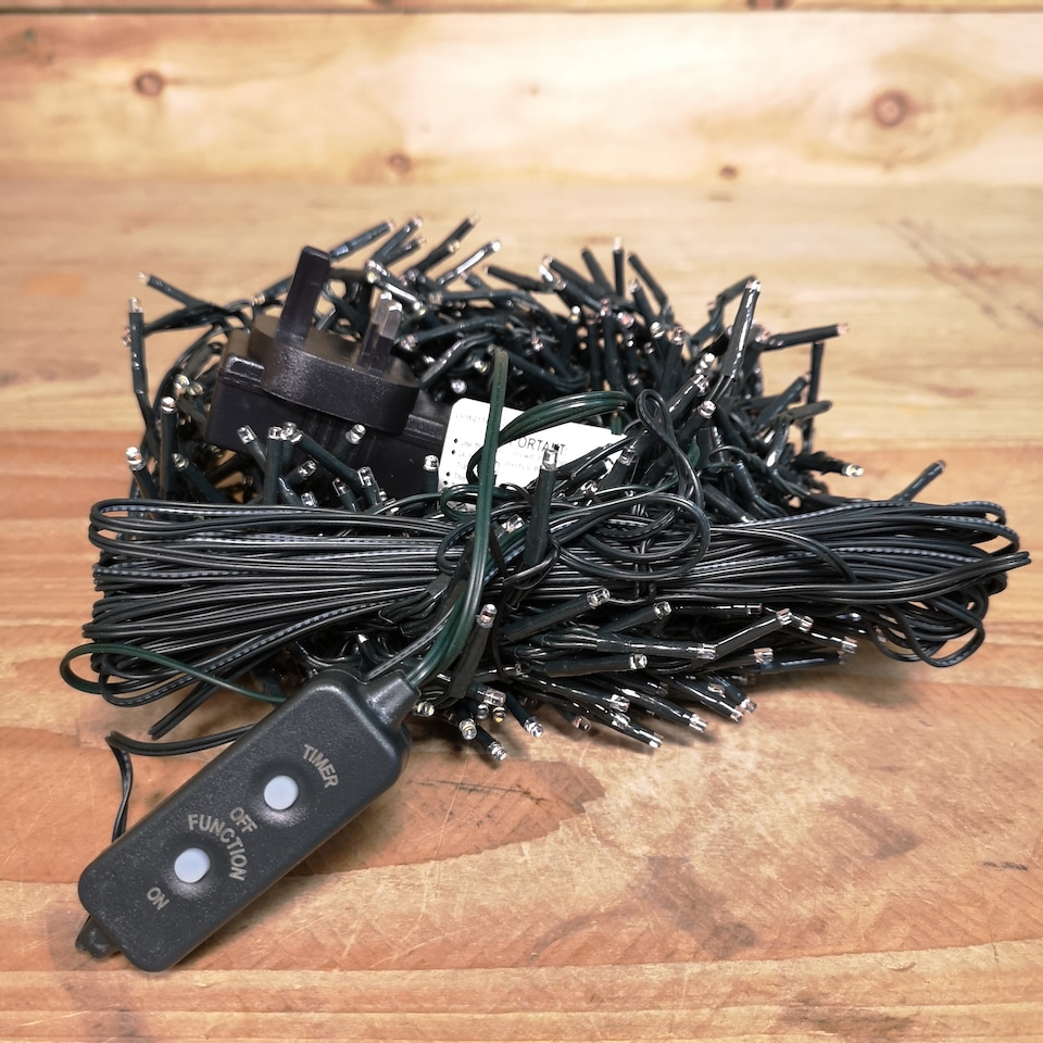 image 1 of 480 LED 6.2m Premier Clusterbrights Indoor Outdoor Multifunction Mains Operated Christmas Cluster Lights with Timer in Warm White