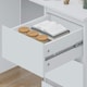 image 8 of FWStyle Stora 3 Drawer Dressing Table - Matt White White