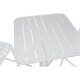 image 2 of Table set with 2 chairs Home ESPRIT White Metal polypropylene 60 x 60 x 102 cm N/A