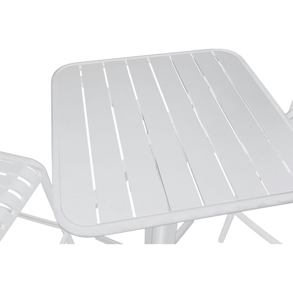 image 1 of Table set with 2 chairs Home ESPRIT White Metal polypropylene 60 x 60 x 102 cm N/A