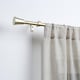 image 3 of OHS Curtain Pole Extendable 16mm Metal Finnials Trumpet End Rod 70-120cm | Bronze