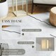 image 7 of HOMCOM Modern Floor Lamp Light with 3 Shelves Fabric Lampshade Oak Yellow