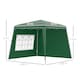 image 5 of Outsunny 2.4 x 2.4m Pop Up Gazebo Canopy Tent with 2 Sidewalls and Carry Bag, Height Adjustable, UV50 Party Tent Event Shelter for Garden, Patio, Green