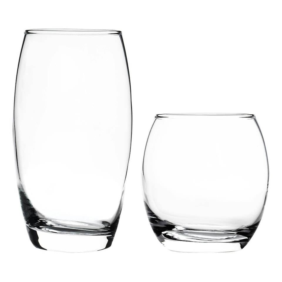 image 1 of Argon Tableware 12 Piece Tondo Glassware Set - Clear Clear