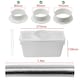 image 2 of SPARES2GO Tumble Dryer Vent Kit for White Knight Crosslee Aluminium Hose+ 3 x Adaptor 1.4m