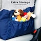 image 6 of Skylos Dog Car Seat Bed Pet Booster Travel Carrier with Safety Leash | Blue | Blue | 1