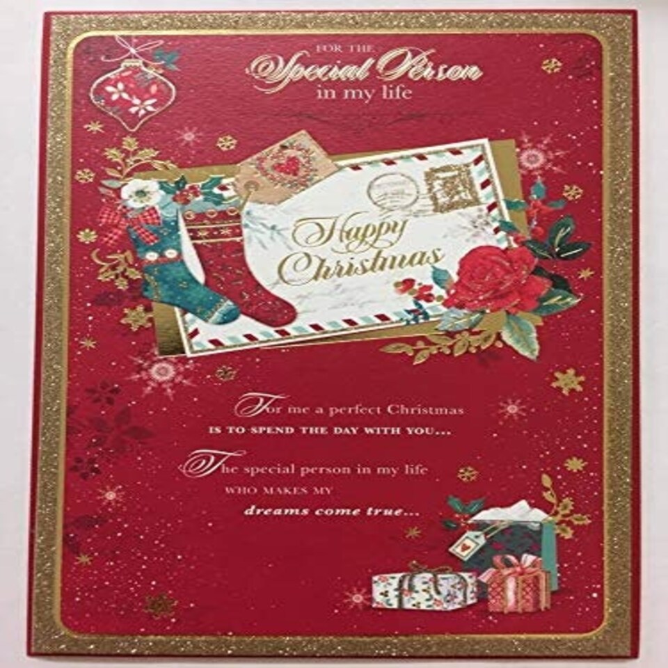 image 1 of TRADITIONAL SPECIAL PERSON IN MY LIFE NICE VERSE CHRISTMAS GREETING CARD