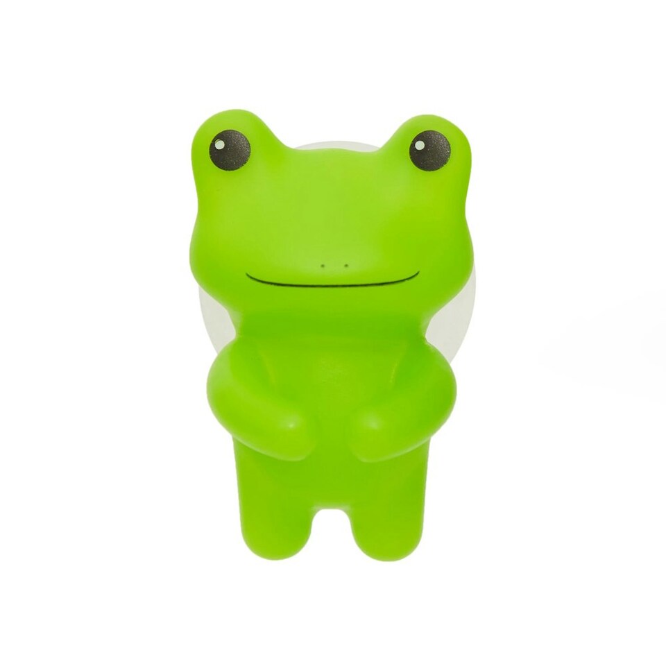 image 1 of Kikkerland Toothbrush Holder Suction Wall Mounted Frog