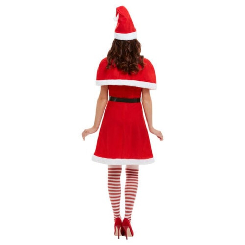 image 1 of Miss Santa Claus Christmas Fancy Dress Costume Ladies Medium - UK 12-14