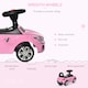 image 2 of HOMCOM Ride on Car Baby Toddler Walker Foot to Floor Sliding Car Slider Pink