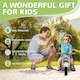 image 10 of AIYAPLAY Ride On Car Foot To Floor Kids Car w/ Music, Bubble - Cream White