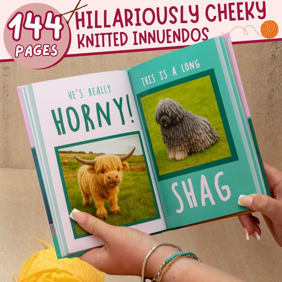 image 1 of Twisted Knits The Funny Knitting Gift Book