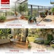 image 3 of Centurion Supports POSITANO Garden and Patio Grey Cast Aluminium Bistro Table | Grey | Grey