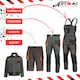 image 7 of ArtMas Grey Orange Work Trousers for Men  Durable Design with Knee Pad Pockets Cargo Storage and Reinforced Seams Size UK38