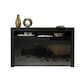 image 6 of TV Unit TV Stand Sideboard Storage Cabinet Cupboard Black High Gloss 155cm