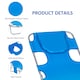 image 5 of Outsunny Sun Lounger with Reading Hole, Folding Garden Lounger, Blue