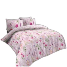 VELVETIO Samantha Complete Duvet Cover Set with Fitted Sheet Breathable Bedding Quilt