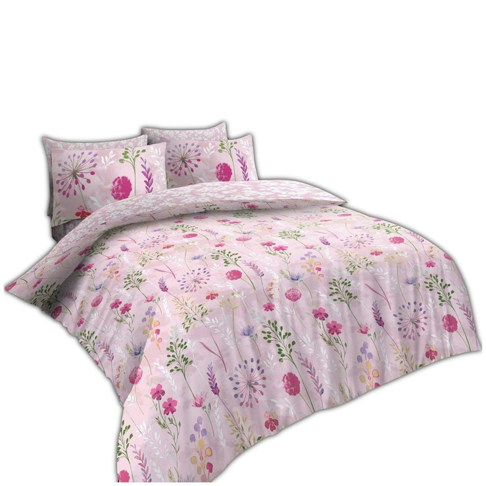 image 1 of VELVETIO Samantha Complete Duvet Cover Set with Fitted Sheet Breathable Bedding Quilt