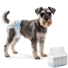PawHut Disposable Dog Diapers Female Dog Nappies M Dogs 48 Count