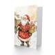 image 2 of Jolly Santa Claus With Present Blank For Him Or Her Art Xmas Festive Christmas Card