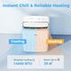 image 2 of HOMCOM 14000 BTU Portable Air Conditioner Unit with Heater, WiFi Smart App