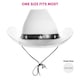 image 9 of Star Studded Cowboy Hat – Western Fancy Dress Accessory (Comes in Multiple Colours) Pink | 3
