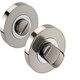 image 3 of Golden Grace Mitred Style Modern Bathroom Door Handles Set Lever Latch on Round Rose with Duo Chrome Finish with Ball Bearing Hinges and 64mm Tubular | Grey | 1 Set