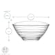 image 3 of LAV Derin Glass Serving Bowls - 11cm - Clear - Pack of 6 | Clear | Clear