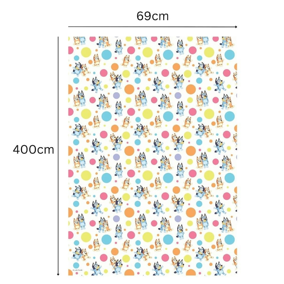 image 1 of Bluey 4m Roll Wrapping Paper