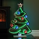 image 2 of 60cm Light up Christmas Tree Infinity Decoration with Multi-Coloured LEDs
