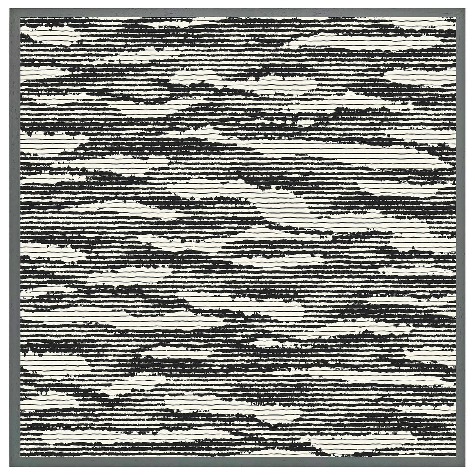 image 1 of Grunged stripes (Picture Frame) White | XS