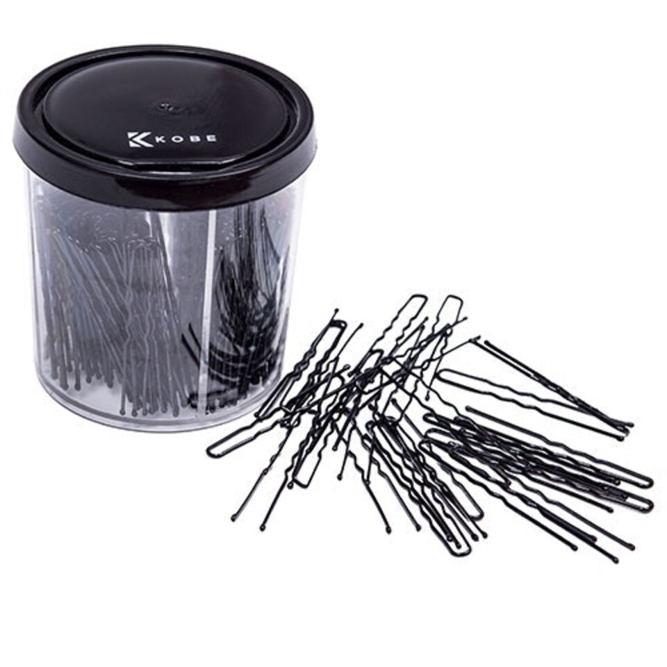 image 1 of Kobe Waved Hair Pins N/A | Black - 2" (50 mm)