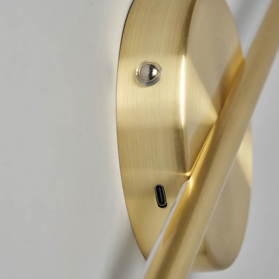 image 1 of BHS Rosanna Rechargeable Wall Light | Yellow | Brass | 1