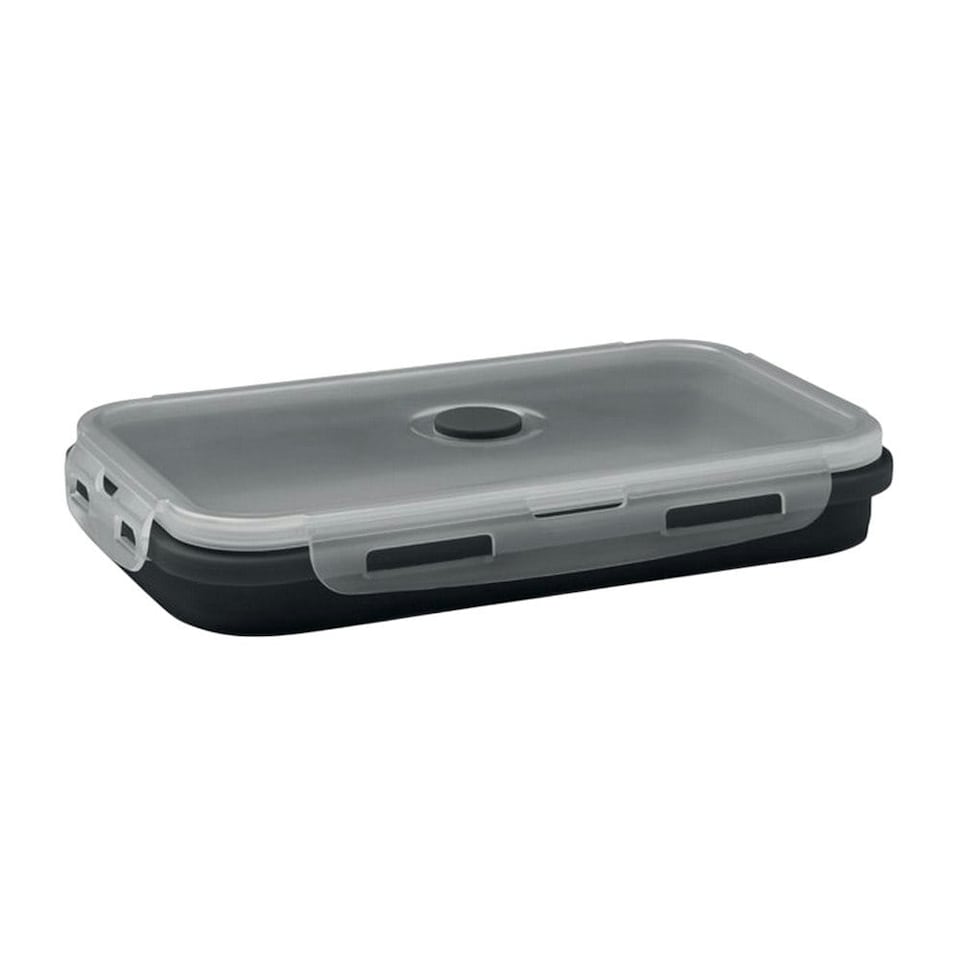 image 1 of MidOcean Kolapso Silicone Collapsible Lunch Box - Black - One Size