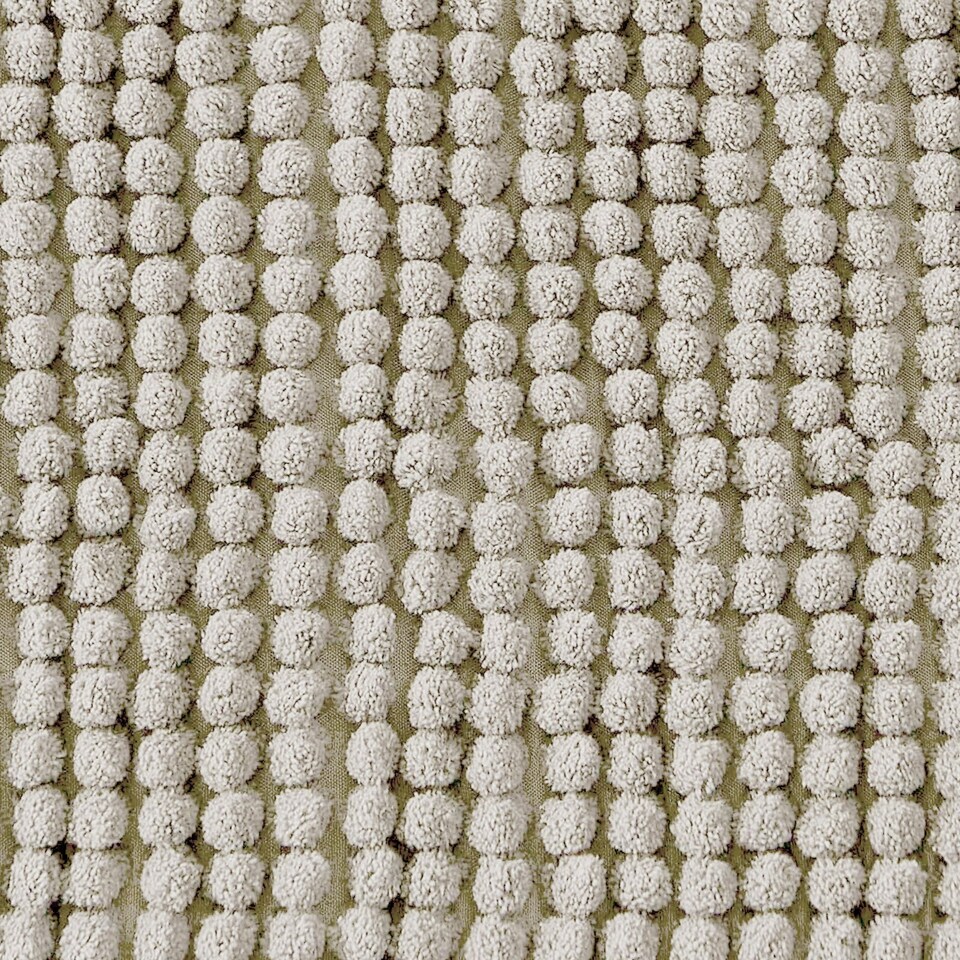 image 1 of OHS Soft Microfibre Non-Slip Absorbent Noodle Chenille Bath Runner Mat Yellow | Beige | 45 x 75cm