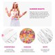 image 2 of 80cm Hawaiian Long White Hula Skirt & Lei | White | 3